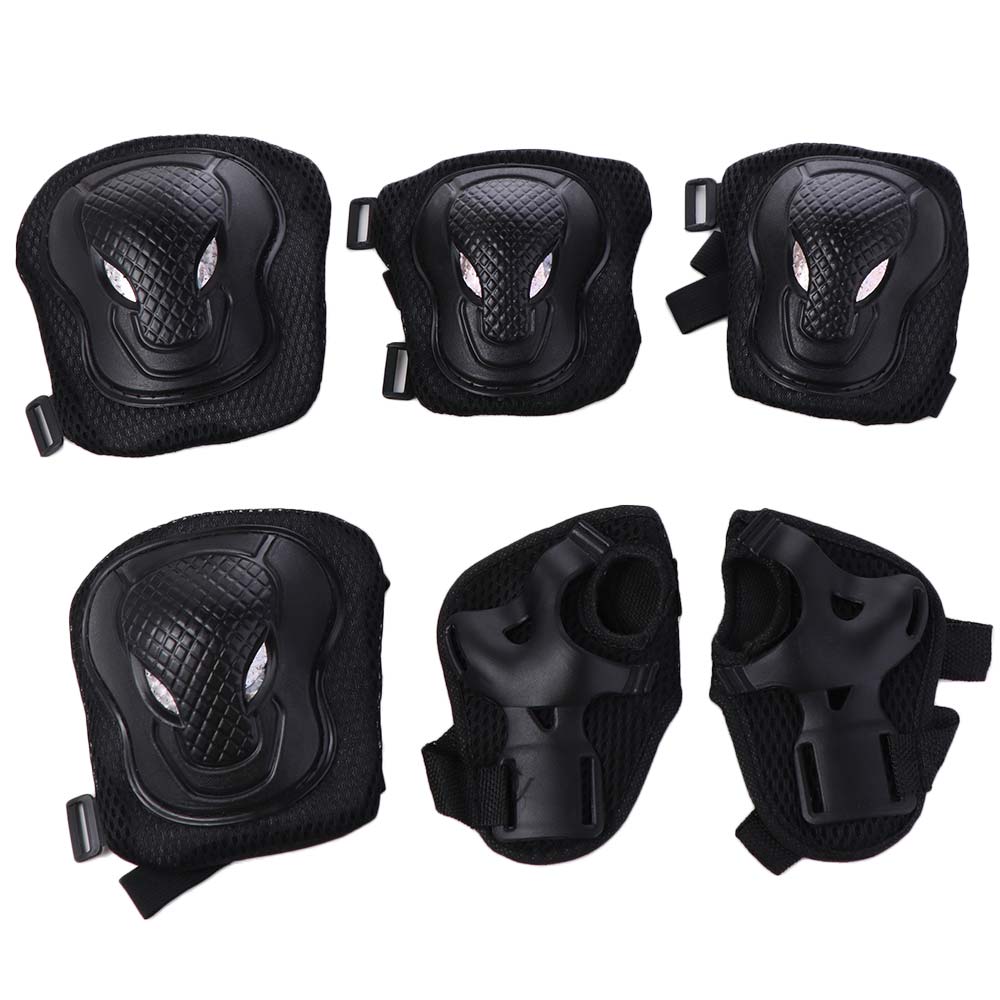 Knee Guard Hard - 6Pcs/Set Knee&Elbow&Palm Skateboard Protection Gear Thicken
