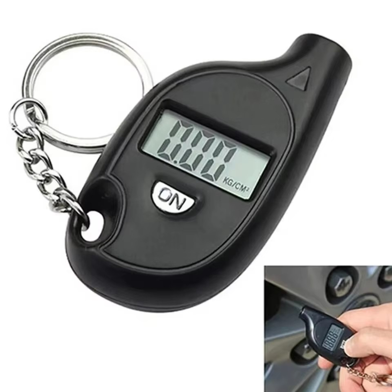 Tyre Pressure Gauge - 1-4pcs Mini Keychain Style Portable Tire