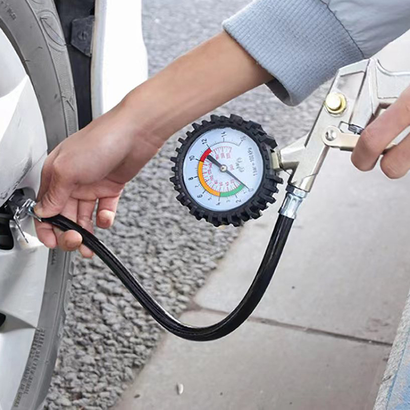 Tyre Pressure Gauge - 220 PSI Tire Inflator Gauge with