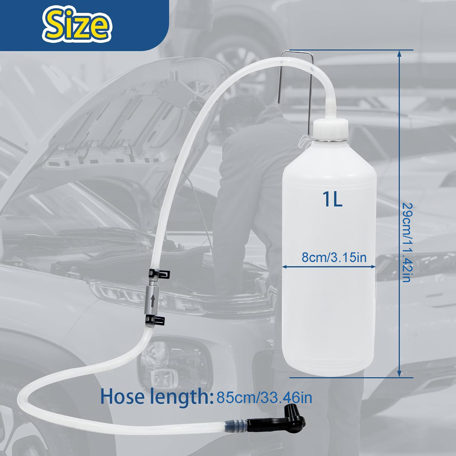 1L Brake Fluid Bleeder Kit wit - Motorcycle Gear Airbag recension och pris