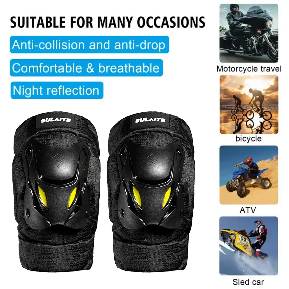 1Pair Electric Bike Motorcycle - Knee Guard Hard recension och pris